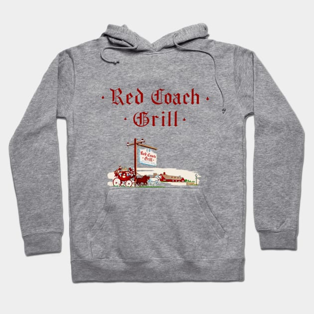 Red Coach Grill Hoodie by fiercewoman101